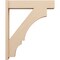 Ekena Millwork 8-in W x 38-in D x 46-in H Balboa Block Rough Cedar Woodgrain TimberThane Outlooker, Primed Tan OUTUR080X38X46BOA44RCPR - alternate 4